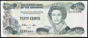 Bahamas, 50 Cents 1985