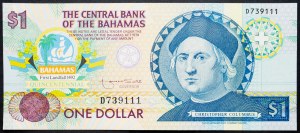 Bahamas, 1 dollaro 1992