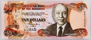 Bahamas, 5 Dollars 2001