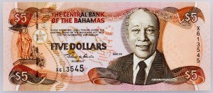 Bahamas, 5 dollari 2001
