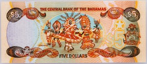 Bahamas, 5 dollars 2001