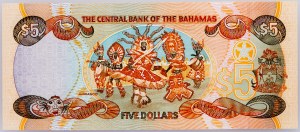 Bahamas, 5 dollari 2001