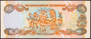 Bahamas, 5 dollari 2001