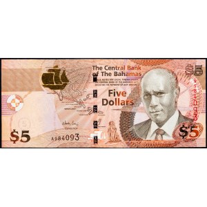 Bahamas, 5 Dollars 2007