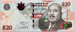 Bahamas, 20 Dollars 2010