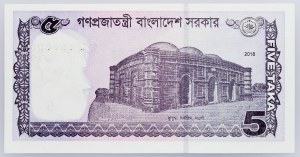 Bangladesz, 5 Taka 2018