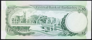 Barbados, 5 dolarů 1973