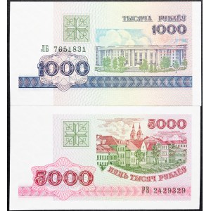 Belarus, 1000, 5000 Rubl 1998