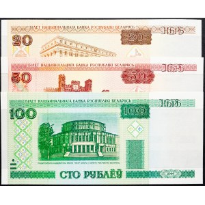 Belarus, 20, 50, 100 Rubl 2000