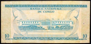 Congo Belga, 10 Makuta 1967