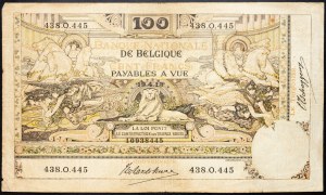 Belgio, 100 franchi 1913
