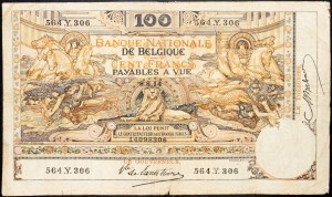 Belgique, 100 Francs 1914