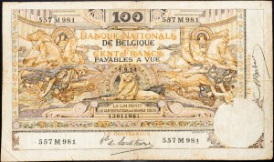 Belgique, 100 Francs 1914