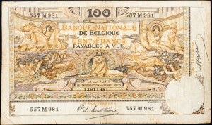 Belgie, 100 franků 1914