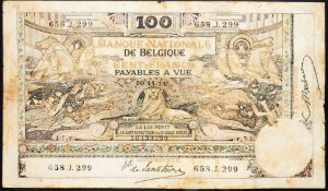 Belgien, 100 Francs 1914