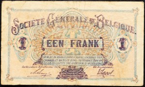 Belgie, 1. frank 1918