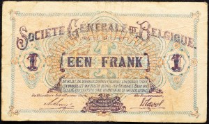 Belgio, 1 franco 1918