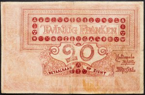 Belgium, 20 Francs 1919
