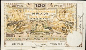 Belgien, 100 Francs 1919