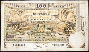 Belgium, 100 Francs 1919