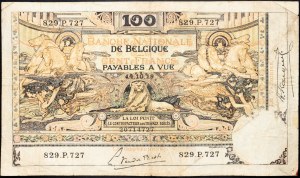 Belgien, 100 Francs 1919