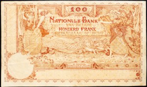 Belgia, 100 franków 1919