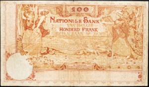 Belgie, 100 franků 1919