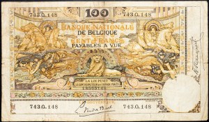 Belgie, 100 franků 1919