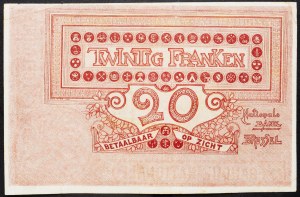 Belgie, 20 franků 1919