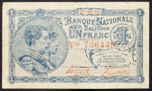 Belgique, 1 Franc 1920