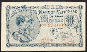 Belgium, 1 Franc 1920