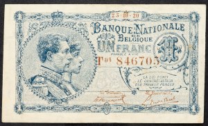 Belgium, 1 Franc 1920