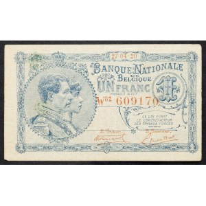 Belgium, 1 Franc 1920