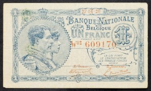 Belgium, 1 Franc 1920