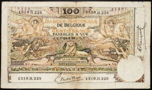 Belgien, 100 Francs 1920
