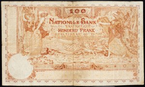 Belgie, 100 franků 1920