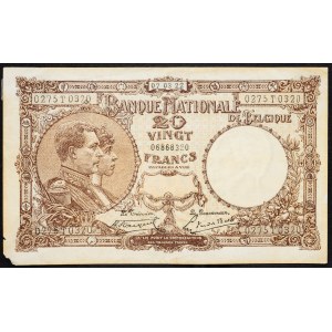 Belgium, 20 Francs 1922