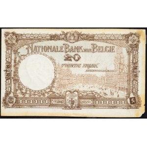 Belgium, 20 Francs 1922