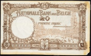 Belgien, 20 Francs 1922