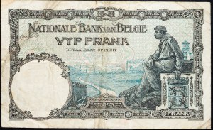 Belgique, 5 Francs 1926