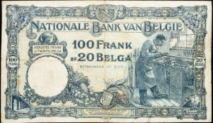 Belgique, 100 Francs 1927