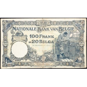 Belgium, 100 Francs 1927