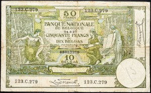 Belgia, 50 franków 1927