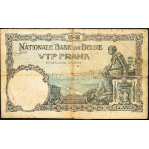 Belgium, 5 Francs 1928