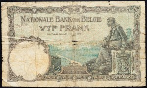 Belgie, 5 franků 1928