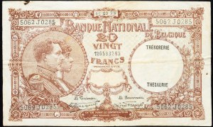 Belgien, 20 Francs 1928
