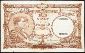 Belgium, 20 Francs 1928