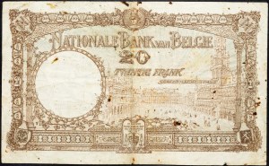 Belgicko, 20 frankov 1928
