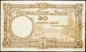 Belgie, 20 franků 1928