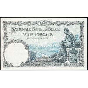 Belgien, 5 Francs 1928